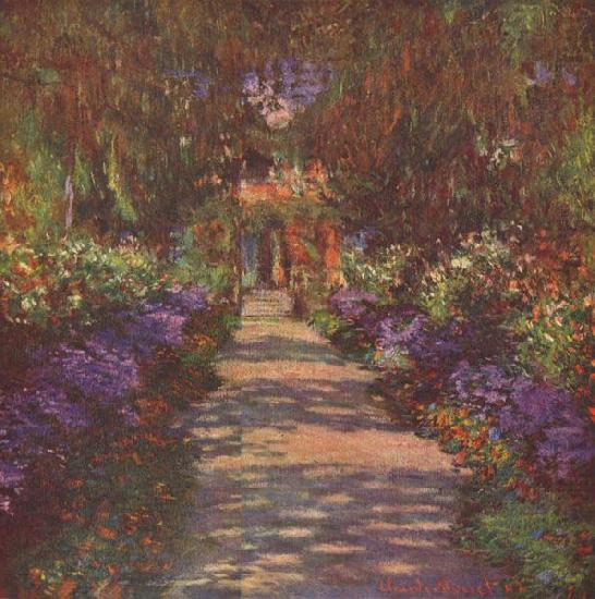 Garden Path,, Claude Monet